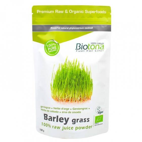 Jus d'herbe d'orge cru bio en poudre 150g