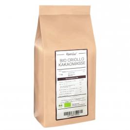 Pâte de cacao criollo cru bio en palets 500g