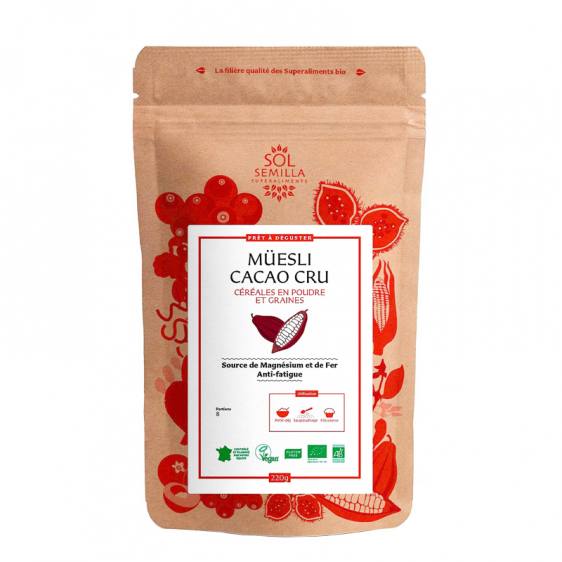 Muesli Cacao cru bio 220g