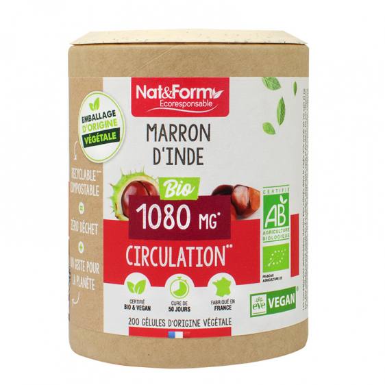 Marron d'Inde bio éco-responsable 200 gélules