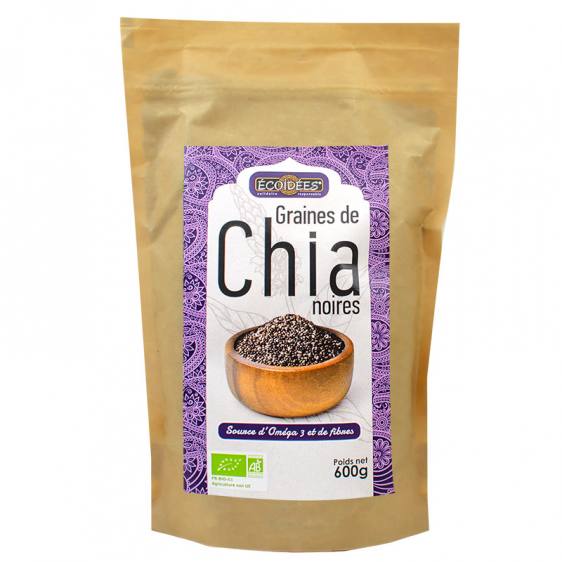 Graines de chia noires bio 600g