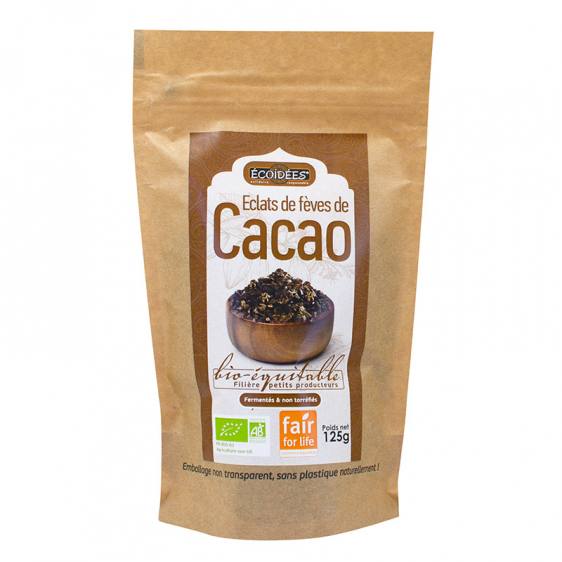 Eclats de cacao bio équitable 125g