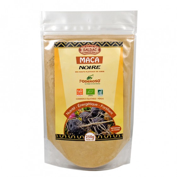 Maca noire bio équitable en poudre 250g