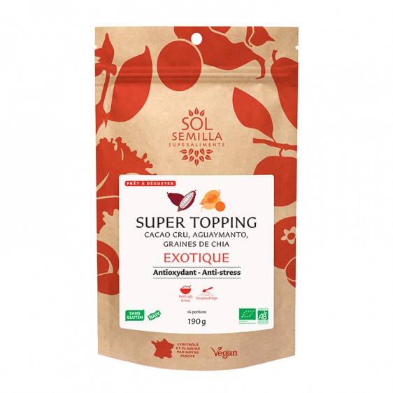 Supertopping Exotique cacao aguaymanto bio 190g