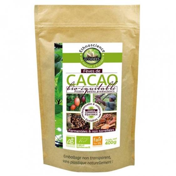 Fèves de cacao bio équitable 400g