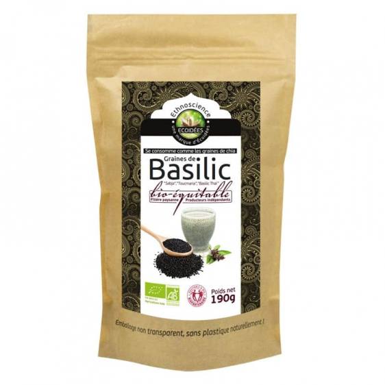 Graines de basilic bio équitable 190g