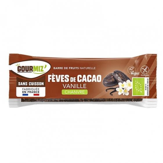 Gourmiz Fève de cacao vanille chanvre bio 43g